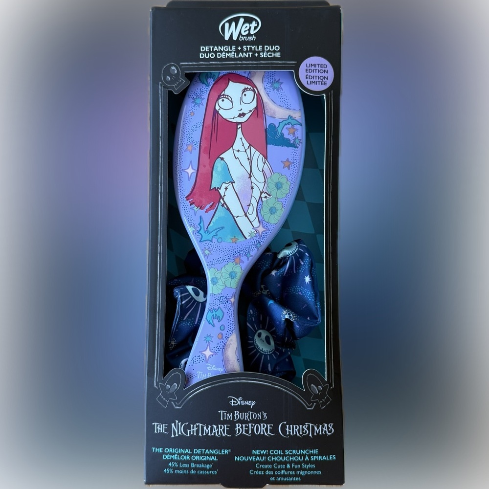 Wet Brush Disney's Nightmare Before Christmas Sally Hairbrush & Jack Scrunchie